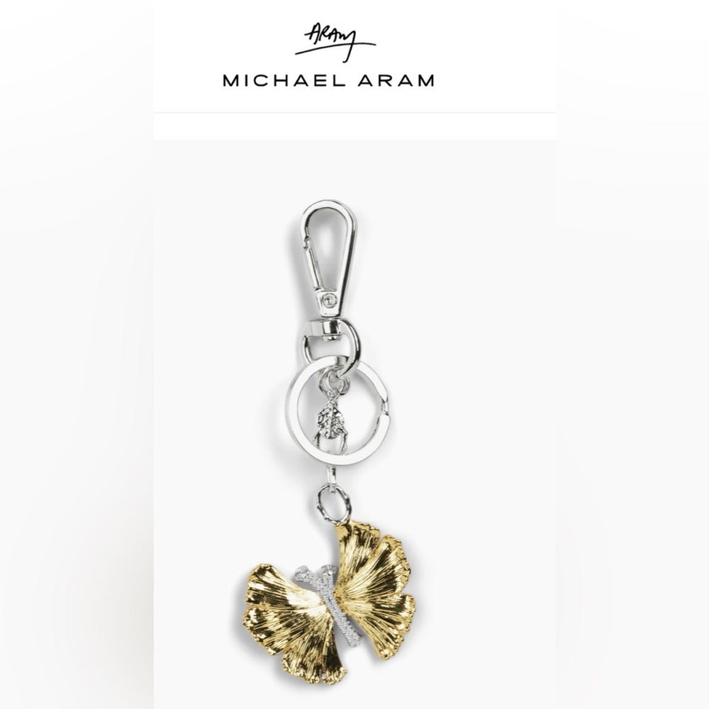 Michael Aram Gold Butterfly Keychain Pendant - Elegant Women's Accessory - Picture 7 of 13